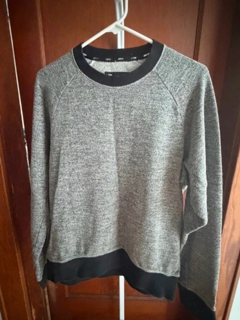 Nike Gray Crewneck Sweatshirt with Black Trim